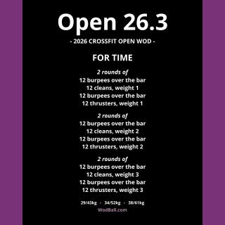 CrossFit WOD Open 26.3