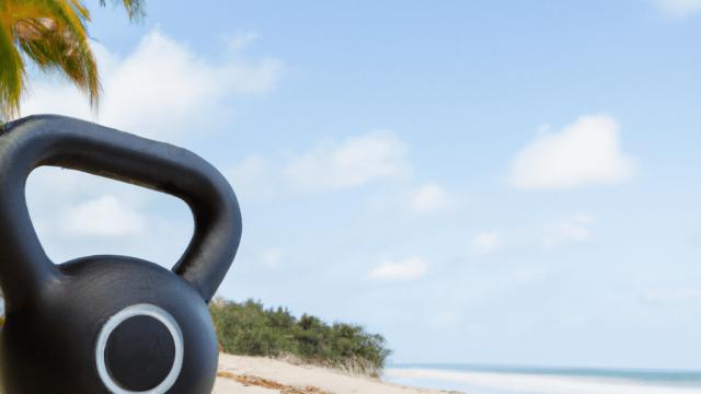 Kettlebell sur la plage