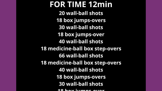 Plan du WOD Open 26.1