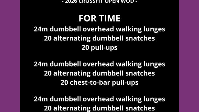 Plan d'entraînement Open 26.2 WOD