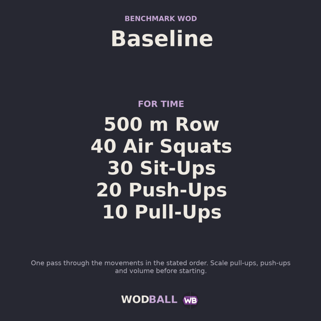 Baseline — Wodball training resource.