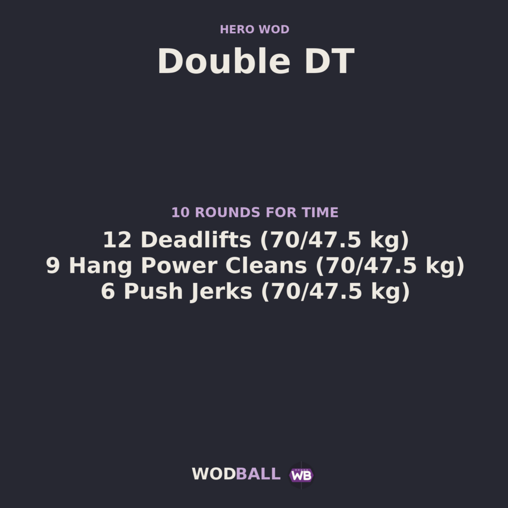 Double DT — programme du WOD