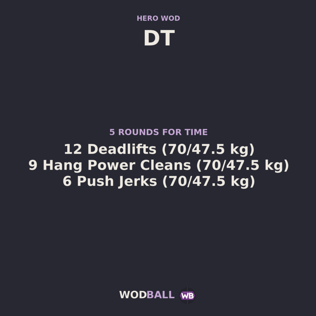 DT — programme du WOD