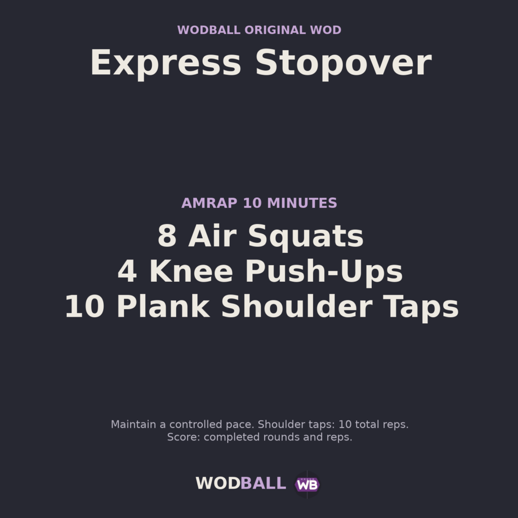 Express Stopover — programme du WOD