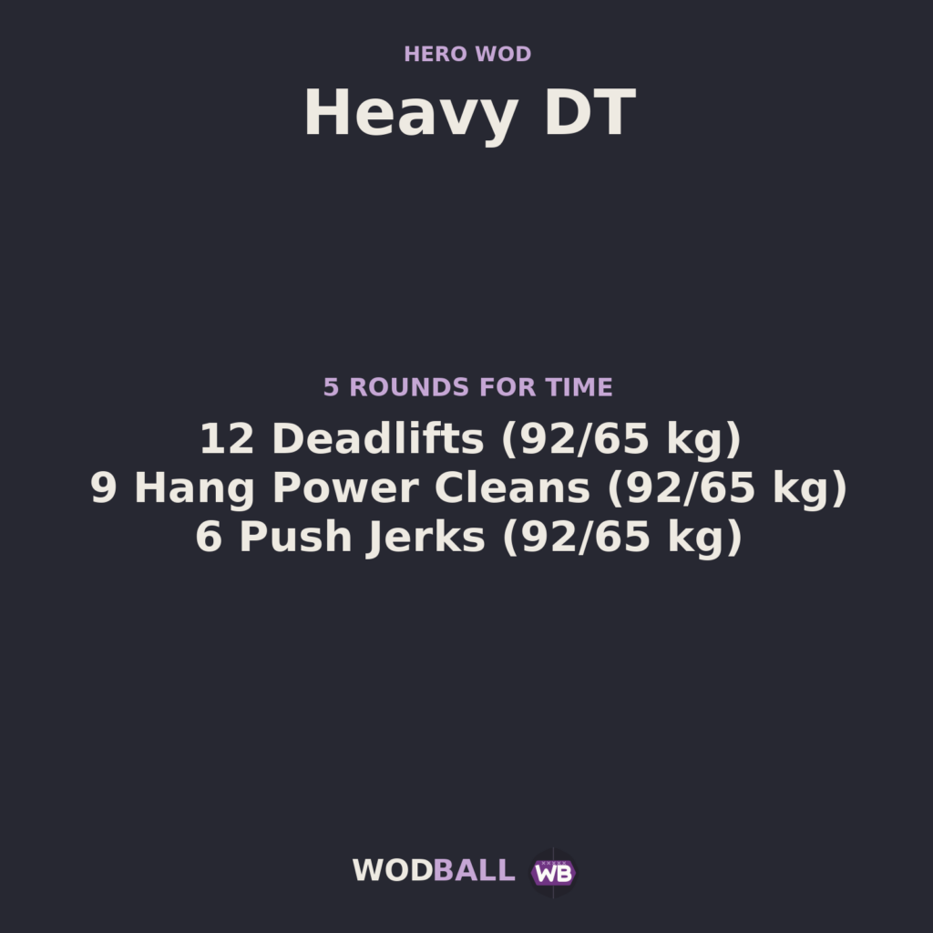 Heavy DT — programme du WOD