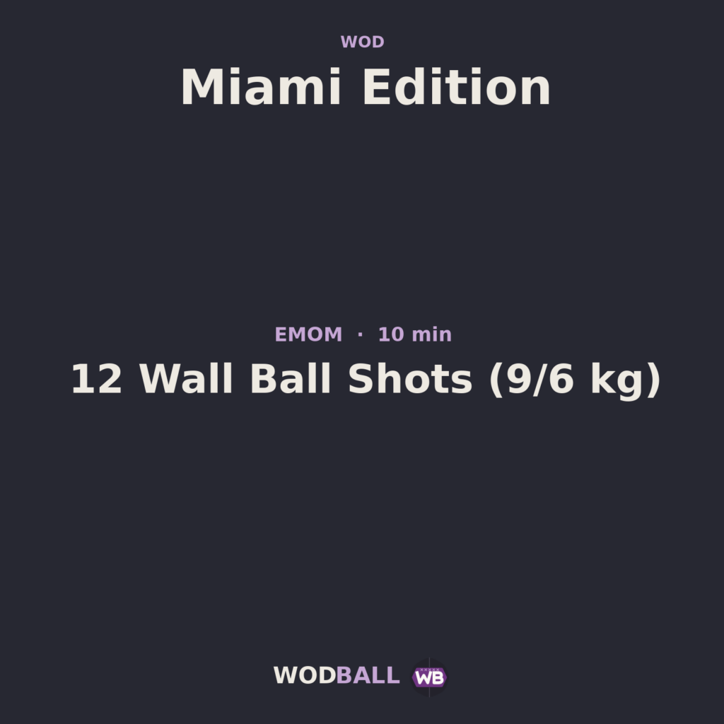 Miami Edition — Wodball training resource.