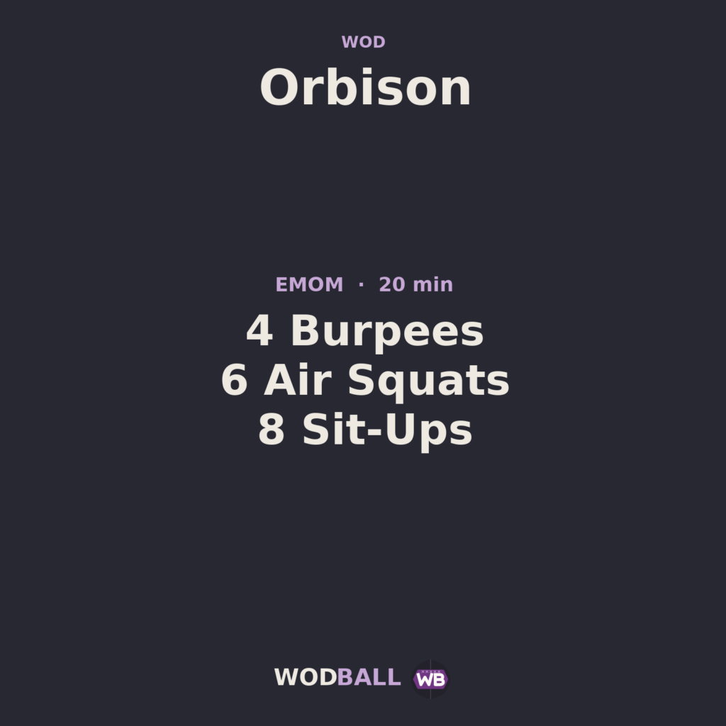 Orbison — Wodball training resource.