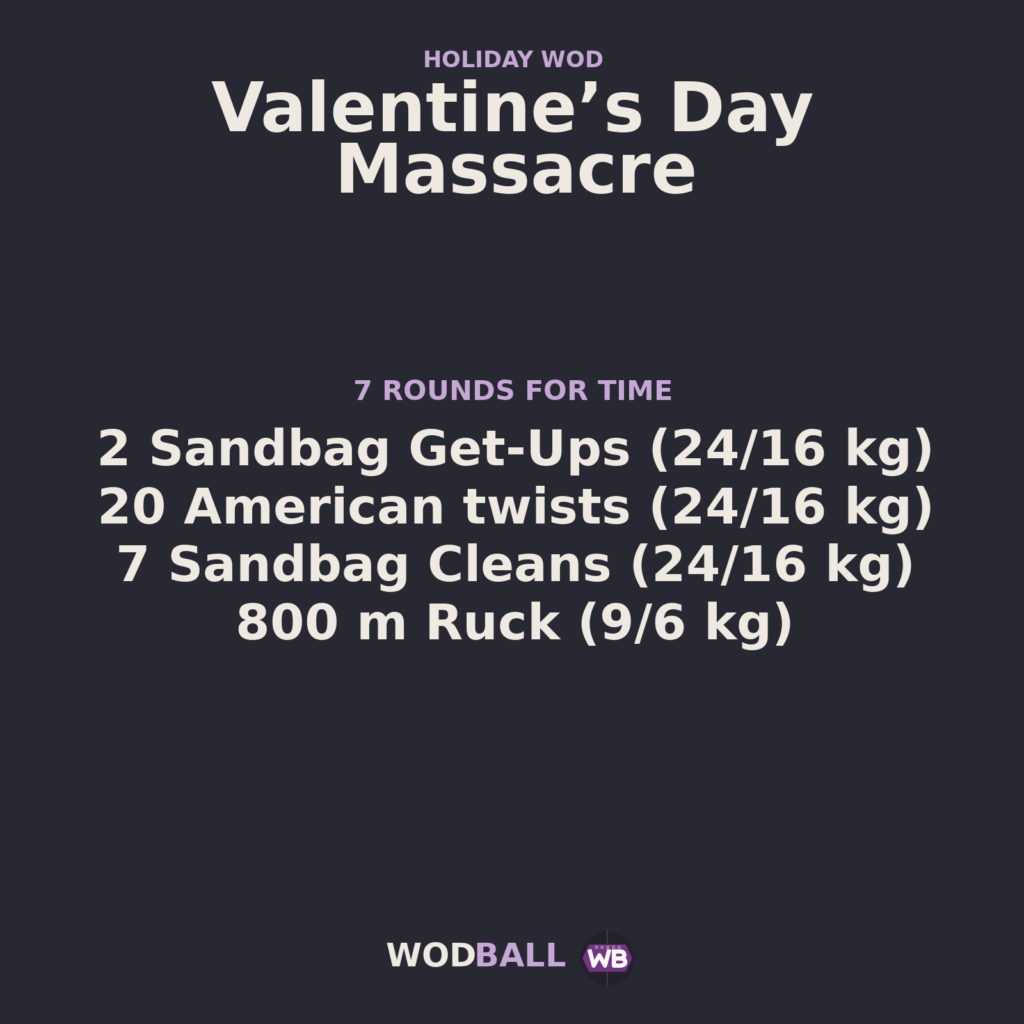 Valentine’s Day Massacre — Wodball training resource.